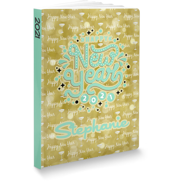 Custom Happy New Year Softbound Notebook - 7.25" x 10" (Personalized)
