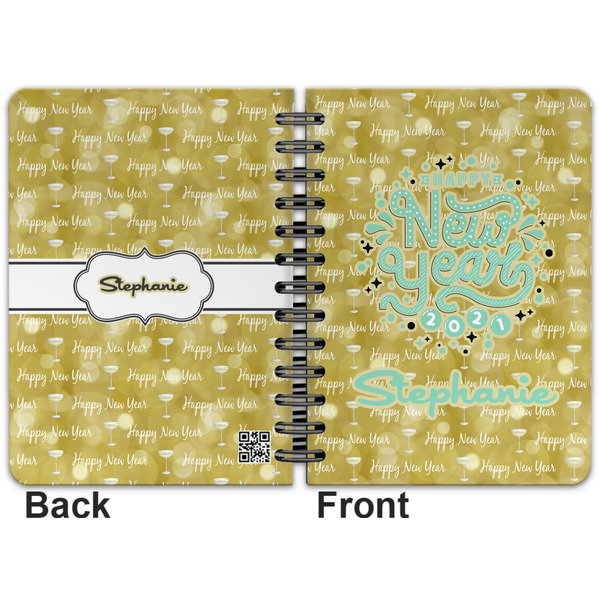 Happy New Year Spiral Journal 5 x 7 - Apvl