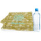 Happy New Year Sports Towel Folded with Water Bottle