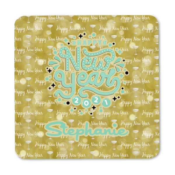 Happy New Year Square Fridge Magnet - FRONT