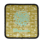 Happy New Year Iron On Square Patch w/ Name or Text