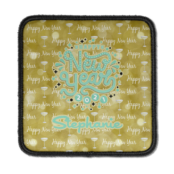 Custom Happy New Year Iron On Square Patch w/ Name or Text