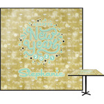 Happy New Year Square Table Top - 24" w/ Name or Text