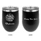 Happy New Year Stainless Wine Tumblers - Black - Double Sided - Approval