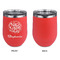 Happy New Year Stainless Wine Tumblers - Coral - Single Sided - Approval