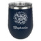Happy New Year Stemless Stainless Steel Wine Tumbler - Navy - Double Sided (Personalized)