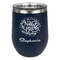 Happy New Year Stainless Wine Tumblers - Navy - Single Sided - Front