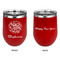 Happy New Year Stainless Wine Tumblers - Red - Double Sided - Approval