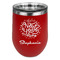 Happy New Year Stainless Wine Tumblers - Red - Double Sided - Front