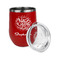 Happy New Year Stainless Wine Tumblers - Red - Single Sided - Alt View
