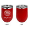 Happy New Year Stainless Wine Tumblers - Red - Single Sided - Approval