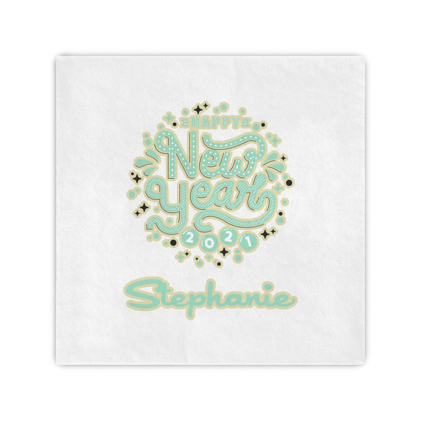 Custom Happy New Year Cocktail Napkins (Personalized)