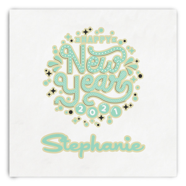Custom Happy New Year Paper Dinner Napkins (Personalized)