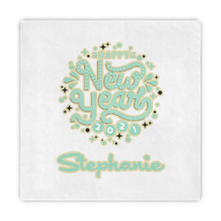 Happy New Year Decorative Paper Napkins (Personalized)