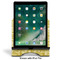 Happy New Year Stylized Tablet Stand - Front with ipad