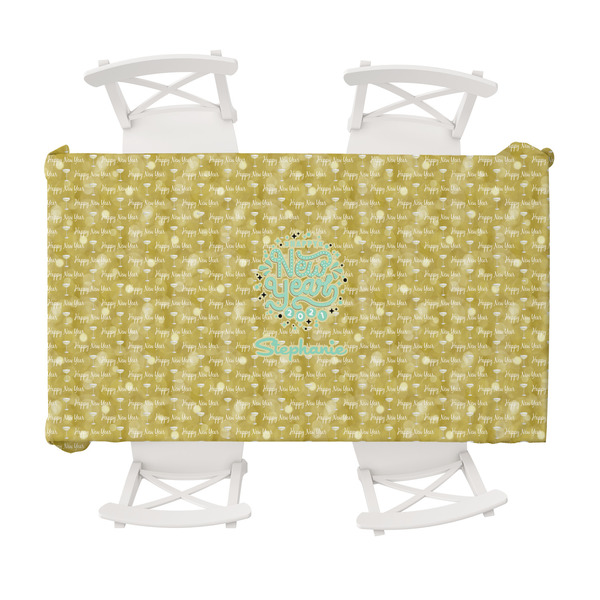 Custom Happy New Year Tablecloth - 58"x102" w/ Name or Text