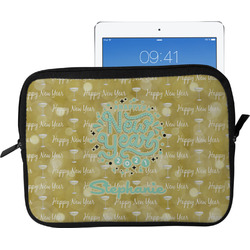 Happy New Year Tablet Case / Sleeve - Large w/ Name or Text