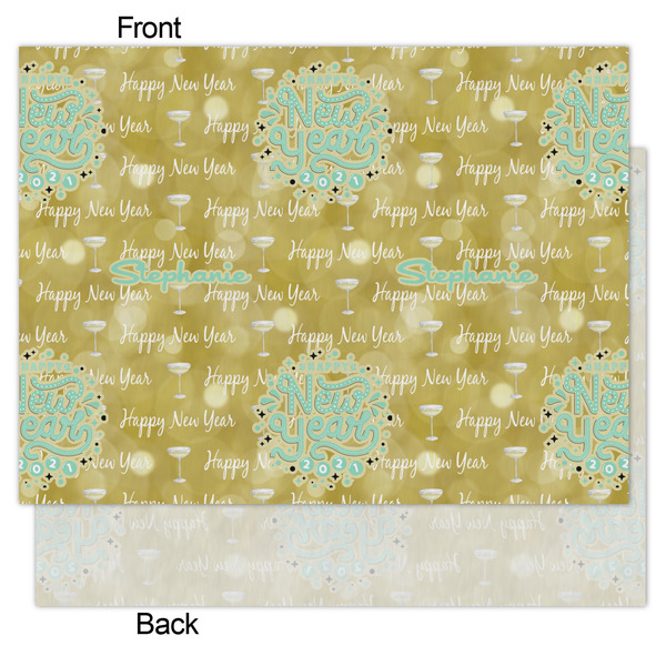 Happy New Year Tissue Paper - Heavyweight - Medium - Front & Back