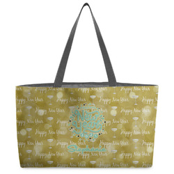 Happy New Year Beach Totes Bag - w/ Black Handles (Personalized)