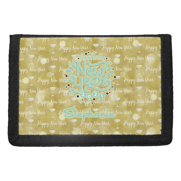 Custom Happy New Year Trifold Wallet w/ Name or Text