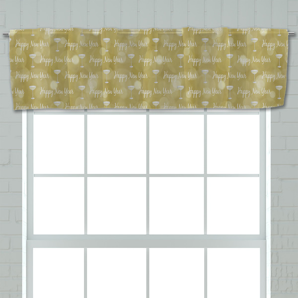 Happy New Year Valance - Closeup on window