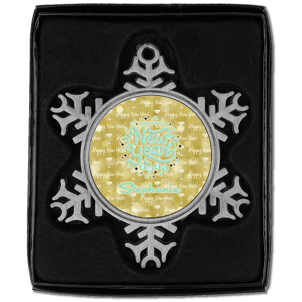 Happy New Year Vintage Snowflake - In box