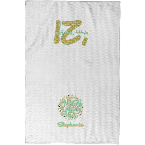 Happy New Year Waffle Towel - Partial Print - Approval Image