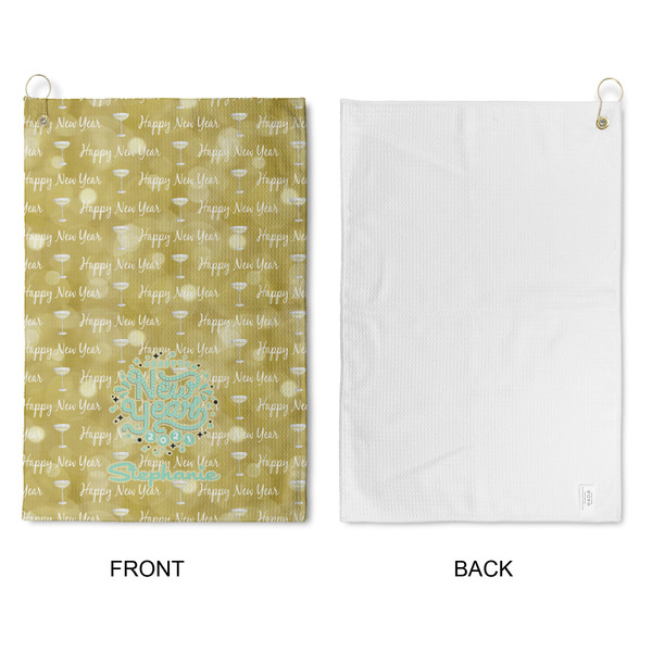 Happy New Year Waffle Weave Golf Towel - Approval