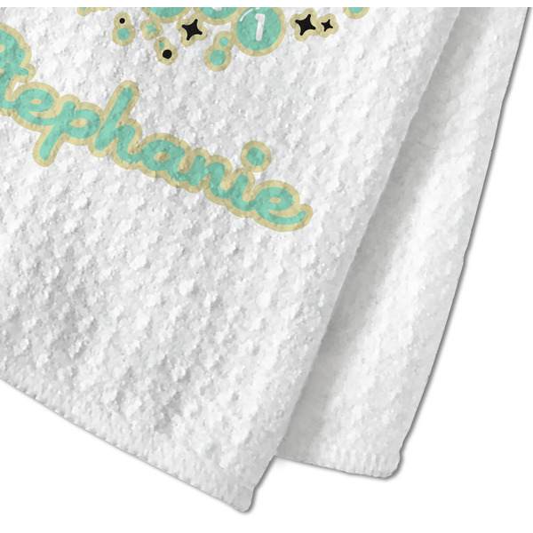 Happy New Year Waffle Weave Towel - Closeup of Material Image