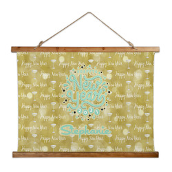 Happy New Year Wall Hanging Tapestry - Wide (Personalized)