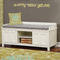 Happy New Year Wall Name Decal Above Storage bench