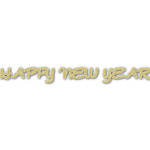 Happy New Year Name/Text Decal - Large (Personalized)
