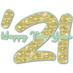 Happy New Year Name & Initial Decal - Custom Sized (Personalized)