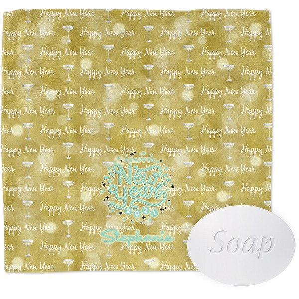 Happy New Year Wash Cloth with soap