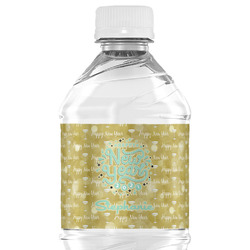 Happy New Year Water Bottle Labels - Custom Sized (Personalized)