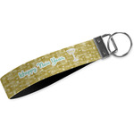 Happy New Year Wristlet Webbing Keychain Fob (Personalized)