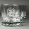 Happy New Year Whiskey Glasses Set of 4 - Engraved Front