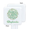 Happy New Year White Plastic Stir Stick - Single Sided - Square - Approval