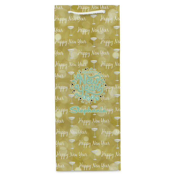 Happy New Year Wine Gift Bag - Gloss - Front