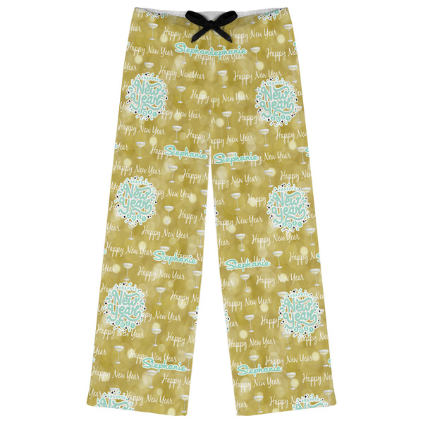 Custom Happy New Year Womens Pajama Pants - XL (Personalized)