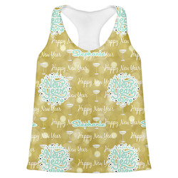 Happy New Year Womens Racerback Tank Top - Large (Personalized)