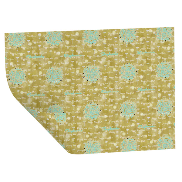 Happy New Year Wrapping Paper Sheet - Double Sided - Folded