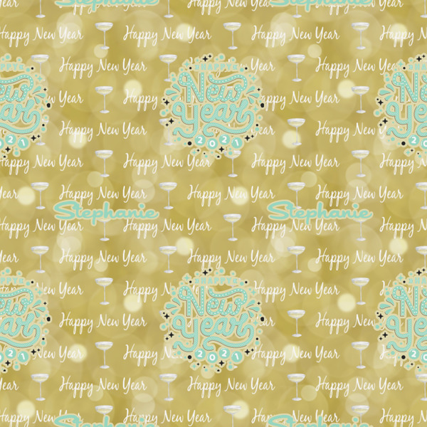Happy New Year Wrapping Paper Square