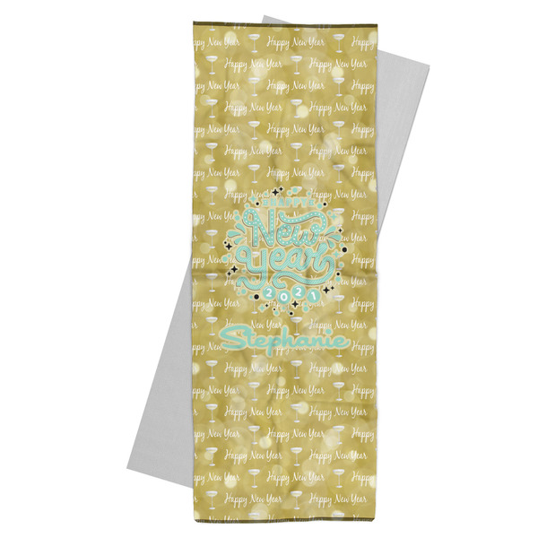 Custom Happy New Year Yoga Mat Towel w/ Name or Text