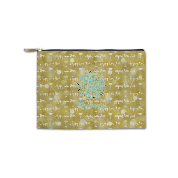 Custom Happy New Year Zipper Pouch - Small - 8.5"x6" w/ Name or Text