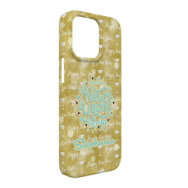 Custom Happy New Year iPhone Case - Plastic - iPhone 13 Pro Max (Personalized)