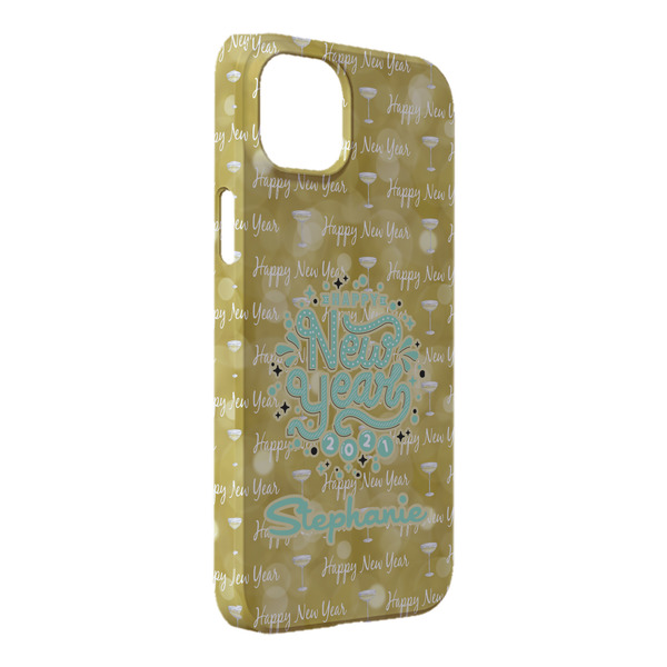 Custom Happy New Year iPhone Case - Plastic - iPhone 14 Pro Max (Personalized)
