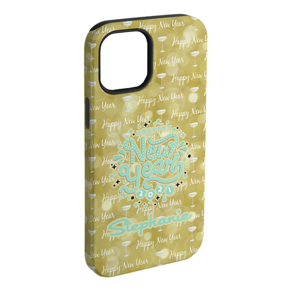 Custom Happy New Year iPhone Case - Rubber Lined - iPhone 15 Pro Max (Personalized)