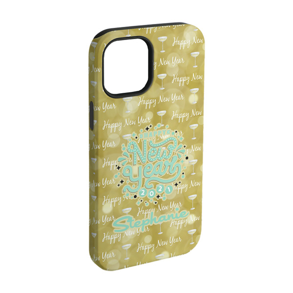 Custom Happy New Year iPhone Case - Rubber Lined - iPhone 15 Pro (Personalized)
