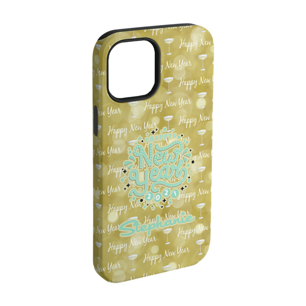 Custom Happy New Year iPhone Case - Rubber Lined - iPhone 15 (Personalized)